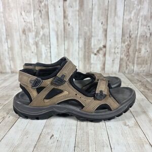 ECCO Sandals Walking Hiking Outdoor Comfort Straps Adjustable‎ Beige Size 39